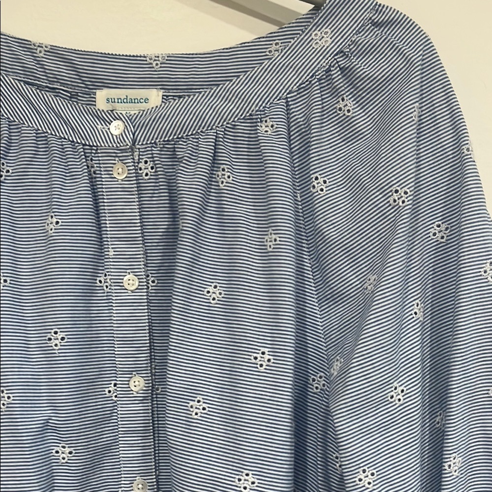 Sundance Blue Striped Blouse